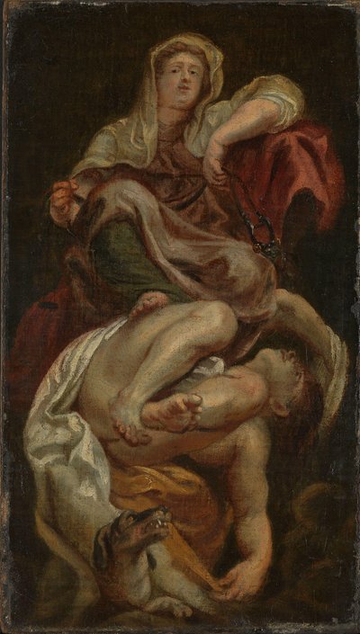 Matigheid zegeviert over onmatigheid door after Peter Paul Rubens