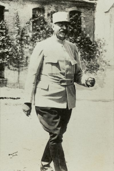 Portret van generaal Joseph Micheler (foto) door Agence Meurisse