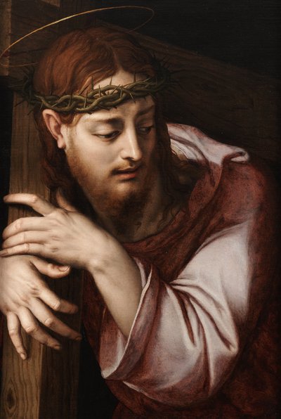 Christus draagt het kruis door Agnolo Bronzino