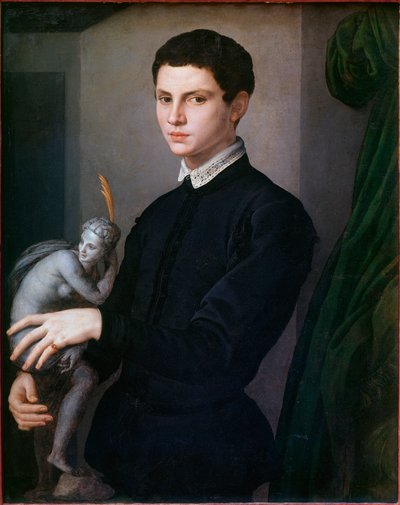 Portret van een beeldhouwer door Agnolo Bronzino