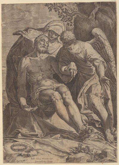 Bewening van Christus [Pietà] door Agostino Carracci