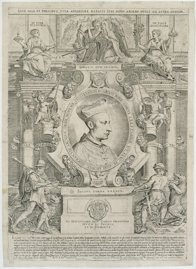 Carlo Borromeo door Agostino Carracci