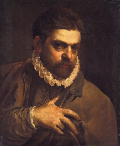Mannenportret door Agostino Carracci