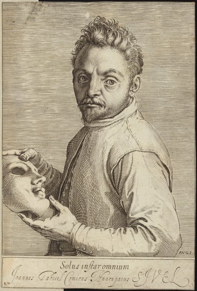 Portret van Giovanni Gabrielli door Agostino Carracci