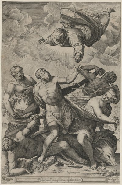  door Agostino Carracci