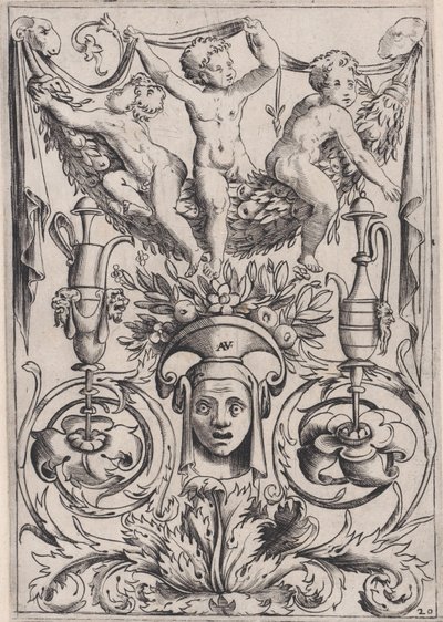 Ornamentaal Paneel door Agostino Veneziano