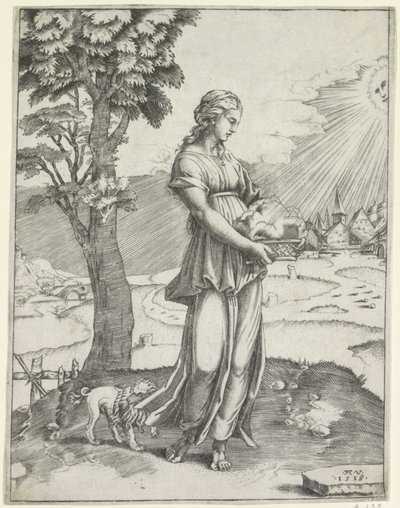 Sibille van Cumae door Agostino Veneziano