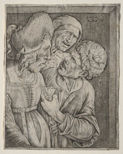 De Rijke Oude Vrouw door Agostino Veneziano