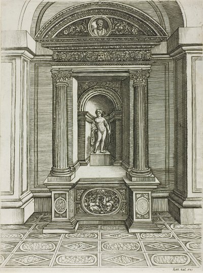 Het altaar van de liefde door Agostino dei Musi
