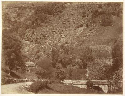 Pont Sur la Route de Bigorre (Coup de Vent) door Aimé Civiale