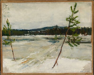 Pad op het ijs door Akseli Gallen-Kallela