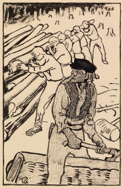 Zonder titel door Akseli Gallen-Kallela