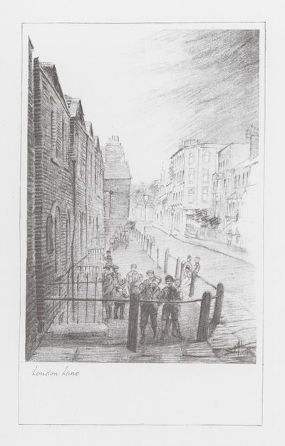 London Lanes: London Lane (litho) door Alan Stapleton
