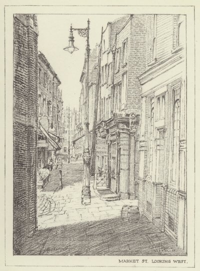 Market Street, kijkend naar het westen door Alan Stapleton