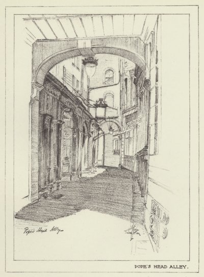 Popes Head Alley door Alan Stapleton
