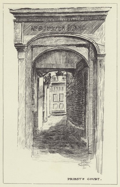 Priests Court door Alan Stapleton