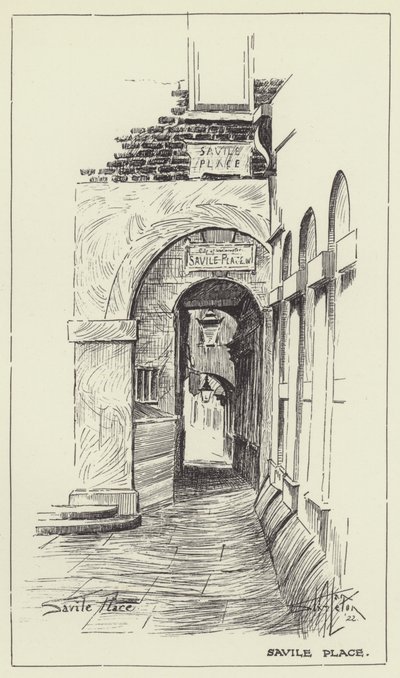 Savile Place door Alan Stapleton