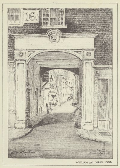 William and Mary Yard door Alan Stapleton