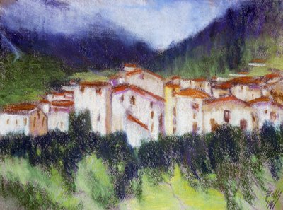 Alpenlandschap door Alberico Balbi Valier