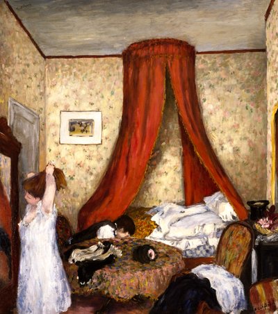 Interieur, ca. 1893 (olieverf op doek) door Albert Andre