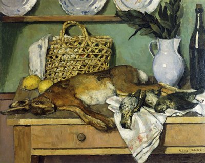 Stilleven met konijn; Nature Morte au Lapin door Albert Andre