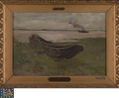 The River Scheldt at Doel door Albert Baertsoen