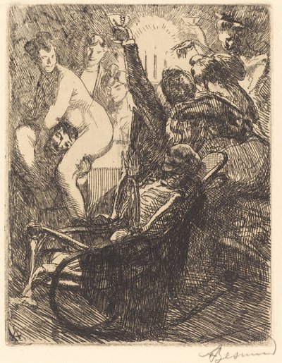 De Orgie door Albert Besnard