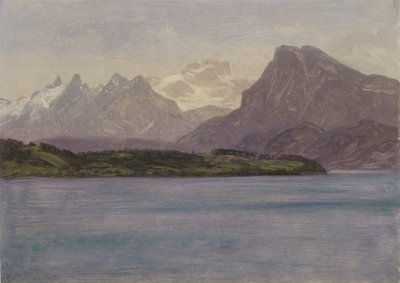 Alaska Kustgebied door Albert Bierstadt