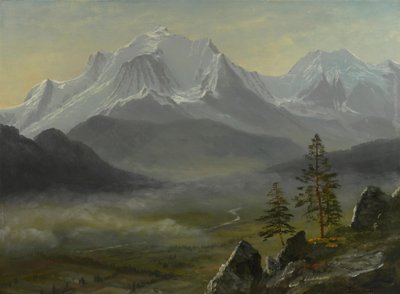 Mont Blanc door Albert Bierstadt