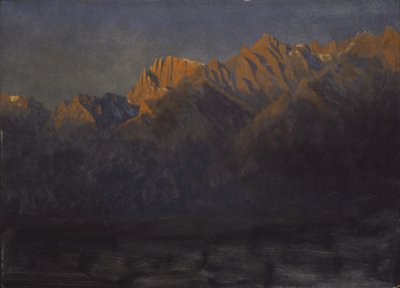 Zonsopgang in de Sierras, ca. 1872 door Albert Bierstadt