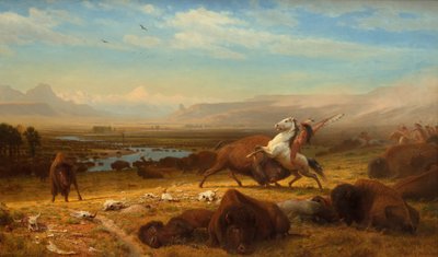 De Laatste van de Buffels, 1888 door Albert Bierstadt