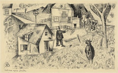 Feierabend door Albert Bloch