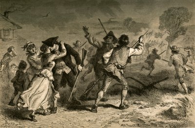 Concord - De Eerste Slag voor Vrijheid, 1877 door Albert Bobbett