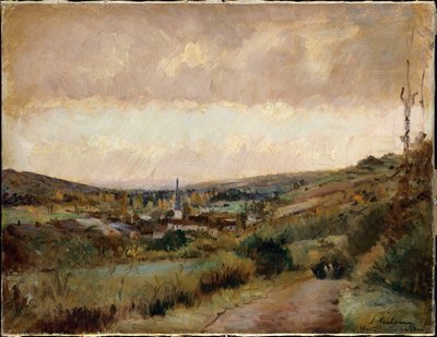 Laatste dagen van de herfst in Hondouville-sur-Iton door Albert Charles Lebourg