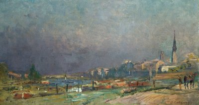 Aan de Oevers van de Rivier door Albert Charles Lebourg