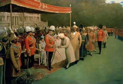 Edward VII ontvangt Maharadja