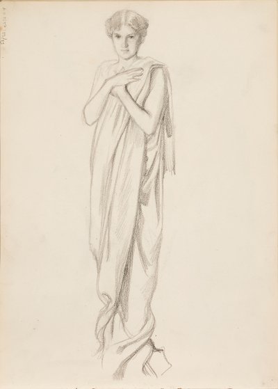Aino Ackté als Alcestis, schets door Albert Edelfelt
