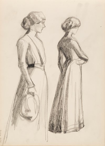 Twee vrouwelijke personages door Albert Edelfelt
