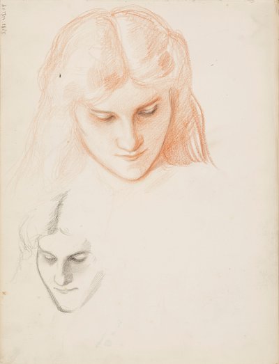 Het gezicht van een vrouw door Albert Edelfelt