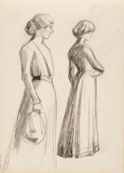 Twee vrouwelijke personages door Albert Edelfelt