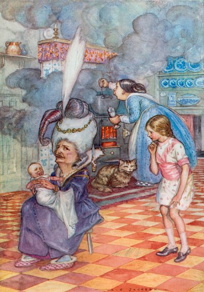 Illustratie voor Alice in Wonderland door Albert Edward Jackson