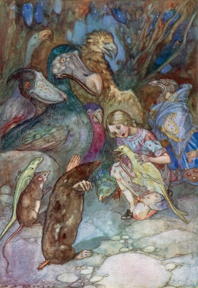 Illustratie voor Alice in Wonderland door Albert Edward Jackson