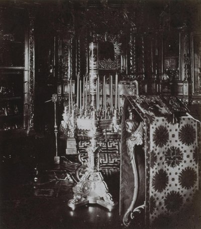 Huis kapel bij de hut van Peter de Grote in Petersburg door Albert Felisch