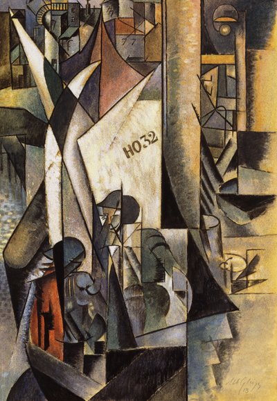 Vissersboten; Les Bateaux de Peche door Albert Gleizes