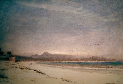 Baai van Alcudia, Majorca door Albert Goodwin