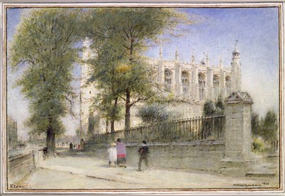 Eton College, Windsor, 1923 door Albert Goodwin