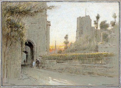 Lewes, Sussex door Albert Goodwin