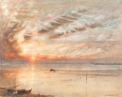 De stad in de zee door Albert Goodwin