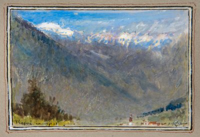 Trafoi in Tirol door Albert Goodwin