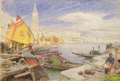 Venetië, 1893 door Albert Goodwin